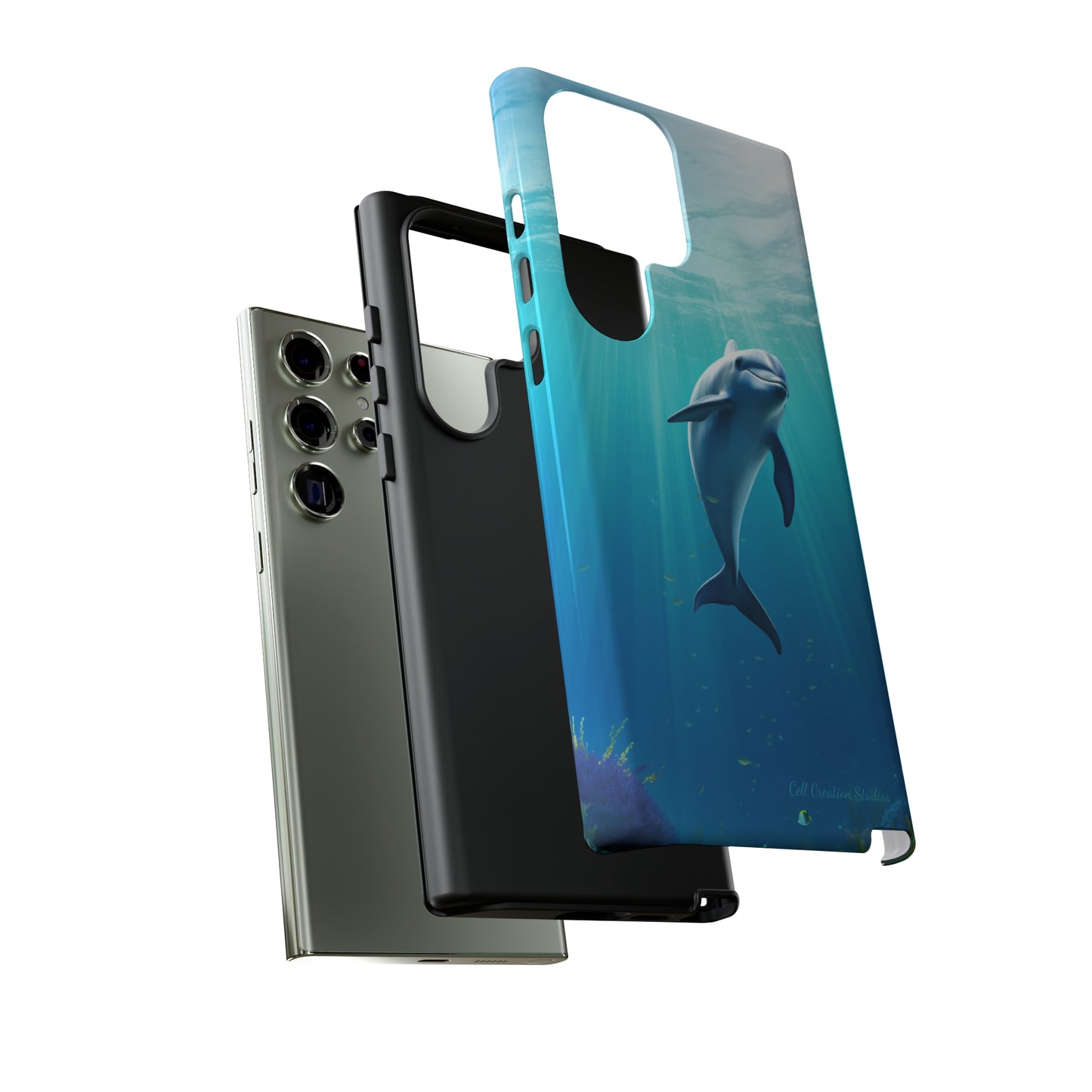 The "Dolphin Serenity" -Tough Samsung Phone Cases