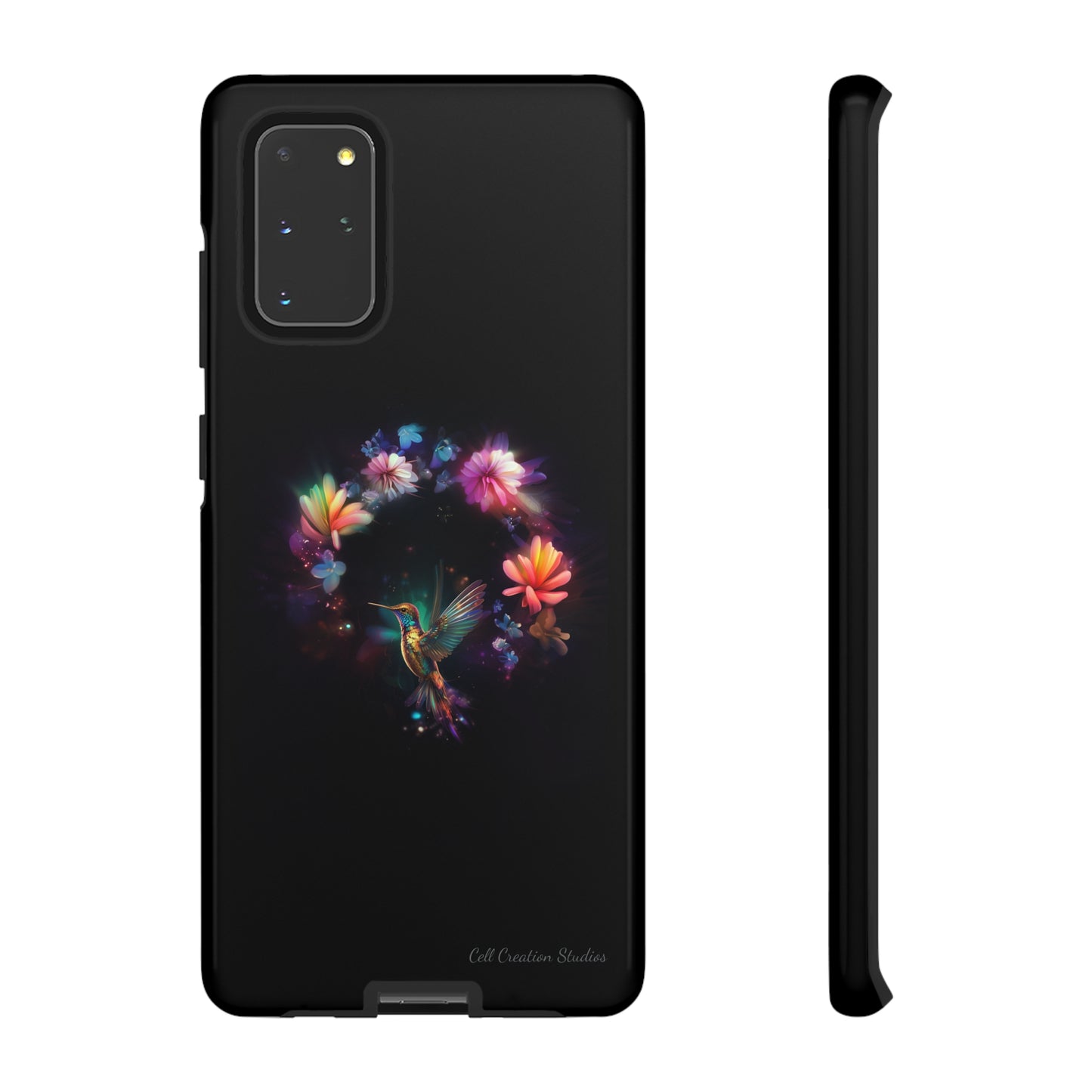 Introducing the "Floral Harmony Hummingbird" Cell Phone Case – Where Elegance Meets Nature -Tough Cases