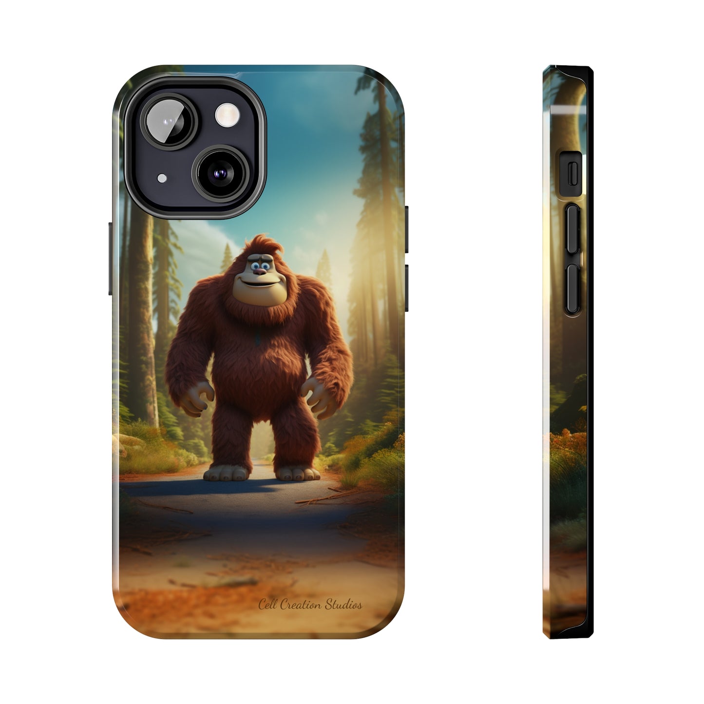 The "Trail Trekker" Bigfoot Cartoon Phone Case -Tough Phone Cases