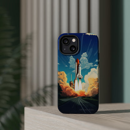 Introducing the "NASA Space Shuttle Launch" Cell Phone Case - Elevate Your Style to New Heights -MagSafe Tough Cases