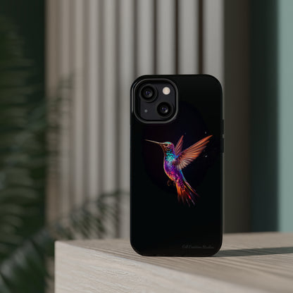 Introducing the "Enchanted Hummingbird" Cell Phone Case – Elegance Meets Nature -MagSafe Tough Cases