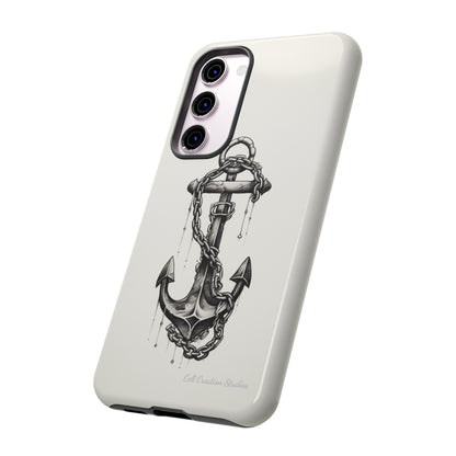 "Nautical Elegance Anchor" -Tough Samsung Phone Cases