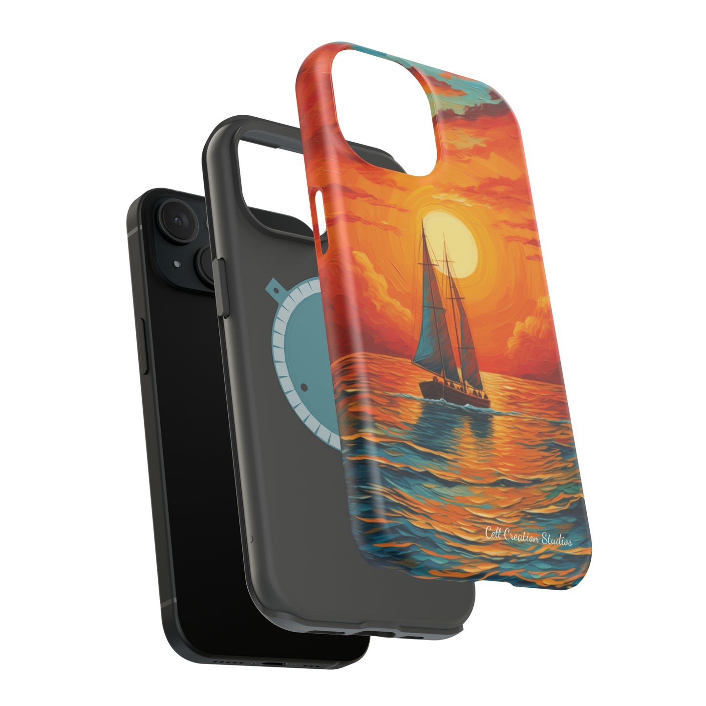 "Sailboat Sunset" - MagSafe Tough iPhone Cases