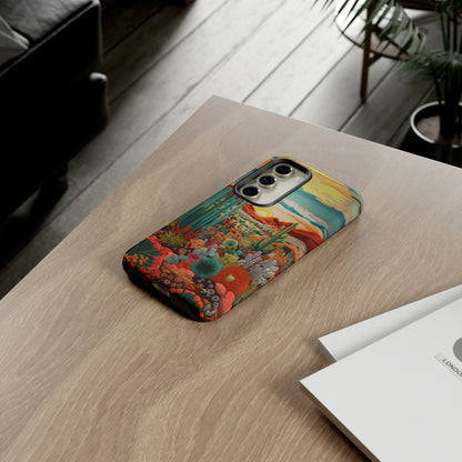 "Desert Bloom Embroidery" -Tough Samsung Cases