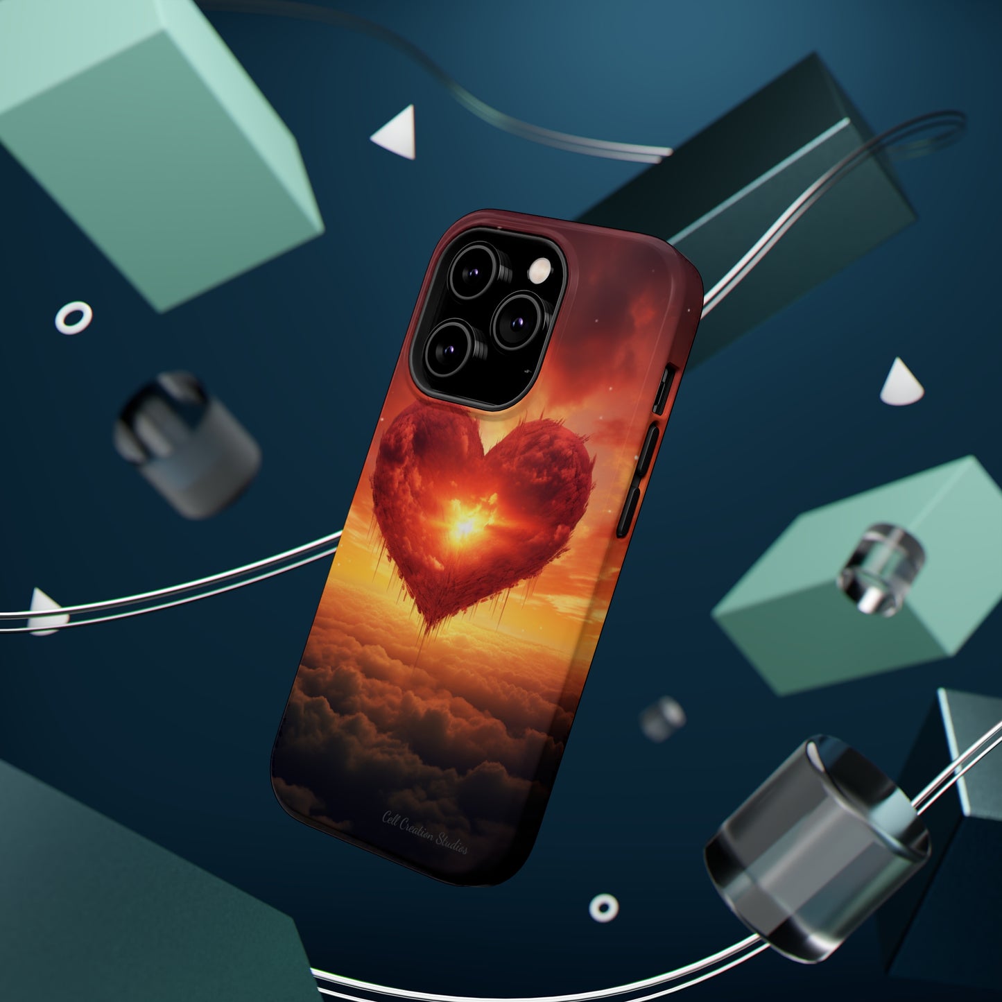 Introducing the "Sky-Heart Radiance" Cell Phone Case – Carry Love's Glow Everywhere You Go -MagSafe Tough Cases