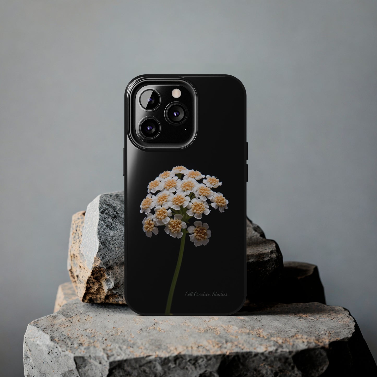 "Elegant Yarrow Bloom" Phone Case -Tough Phone Cases