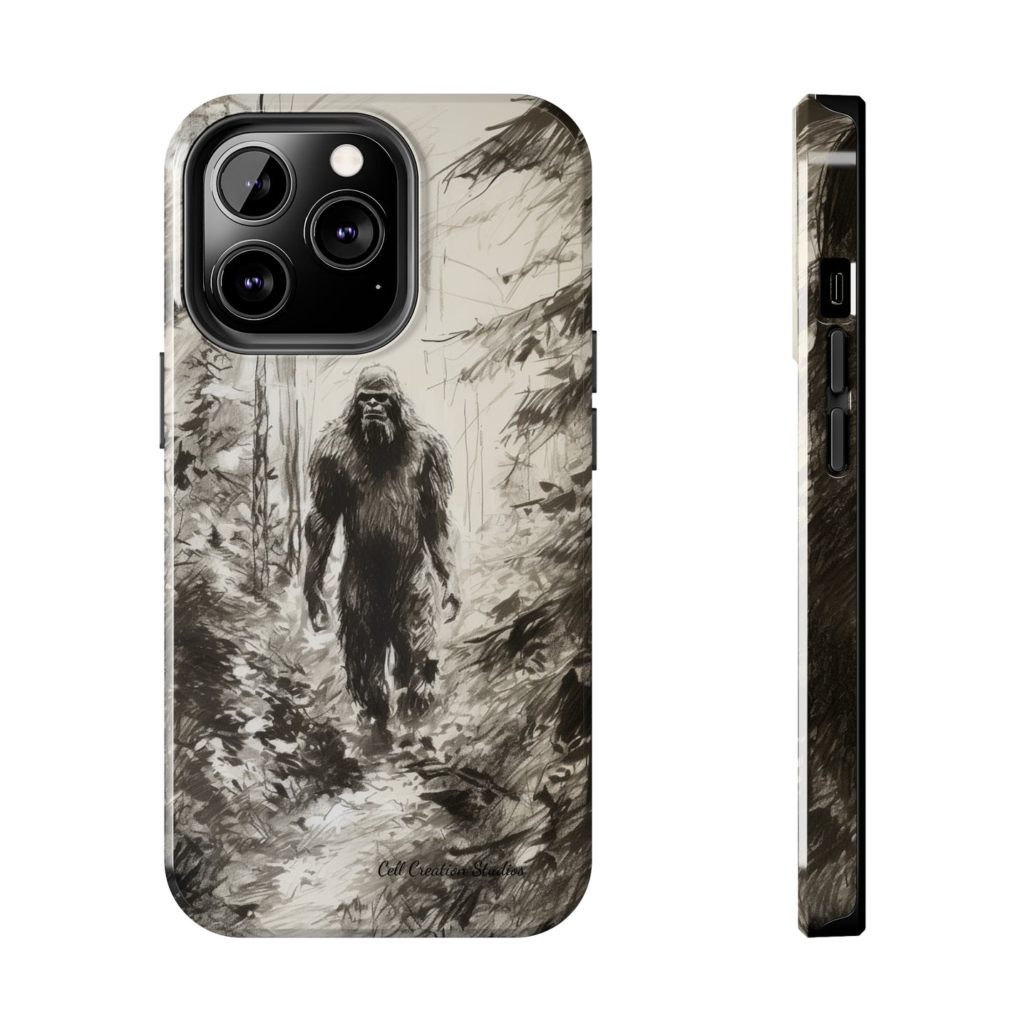 "Bigfoot in the Wilderness" Cell Phone Case – Encounter Bigfoot's Mystery -Tough Phone Cases