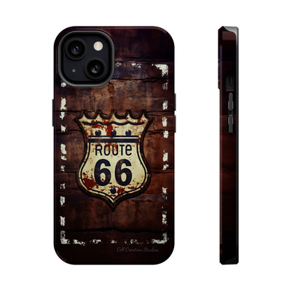 "Retro Route 66" Phone Case -MagSafe Tough Cases