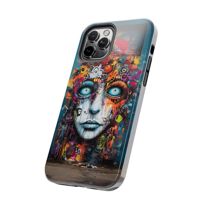 Elevate Your Style with our "Graffiti Face Concrete Wall" Phone Case -Tough Phone Cases