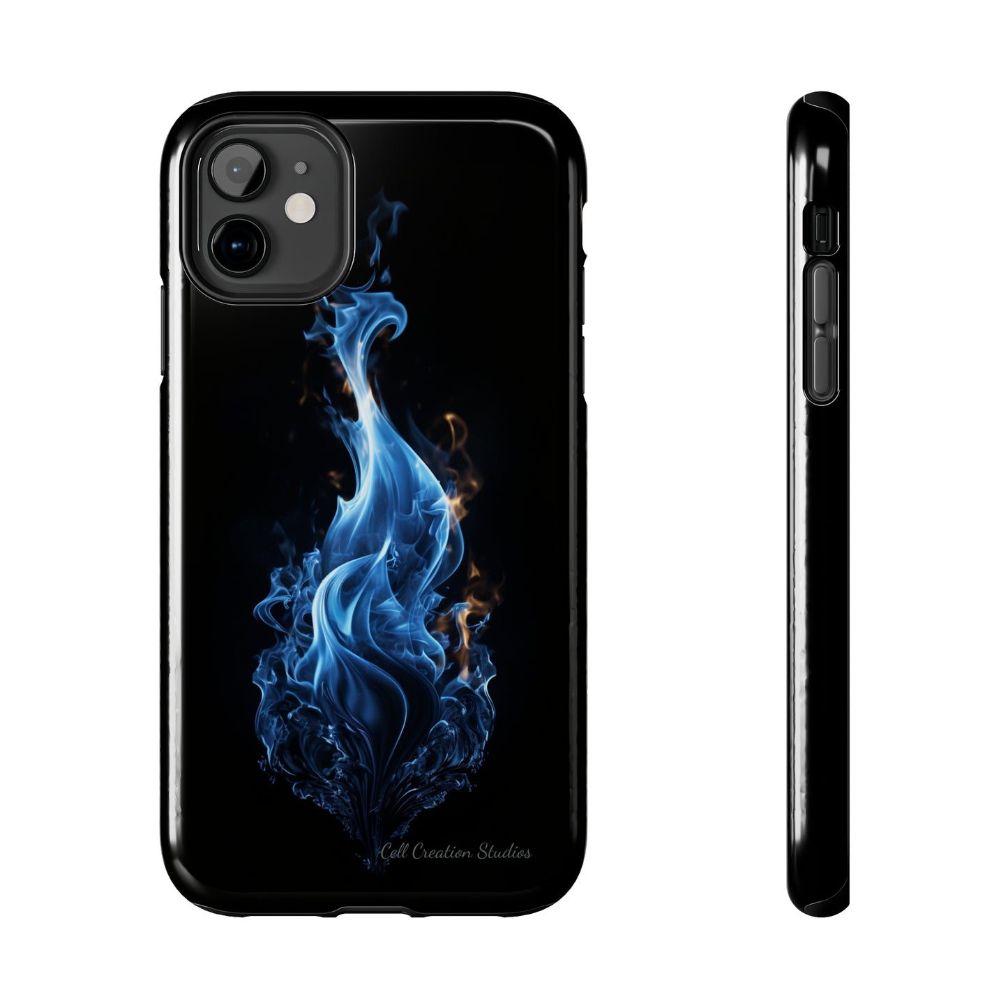 "Blue Flame" Phone Case: Ignite Your Style with Fiery Elegance -Tough Phone Cases