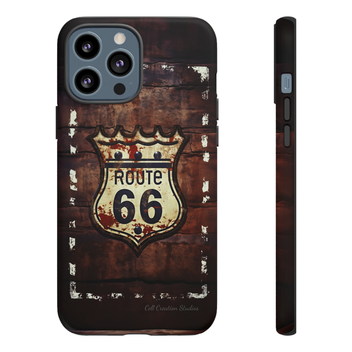 "Retro Route 66" Phone Case -Tough Cases