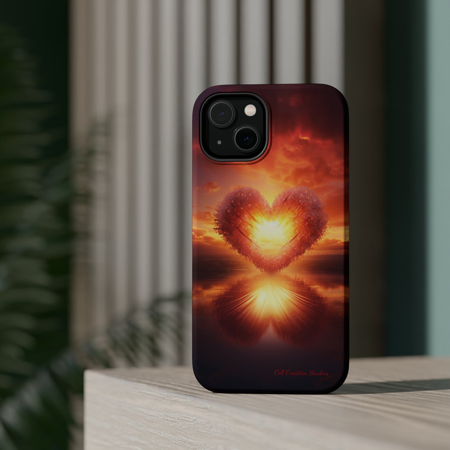 Introducing the "Sun-Kissed Heart" Cell Phone Case – Radiate Love and Light -MagSafe Tough Cases