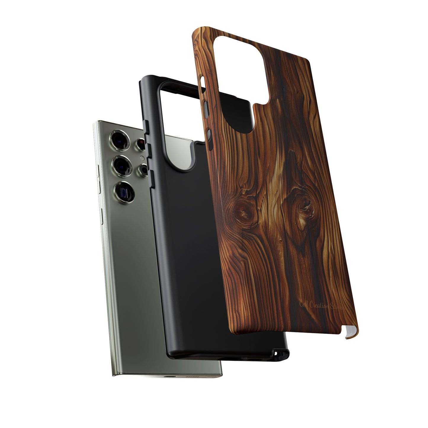 "Wood Grain Elegance" Tough Samsung Galaxy Cases