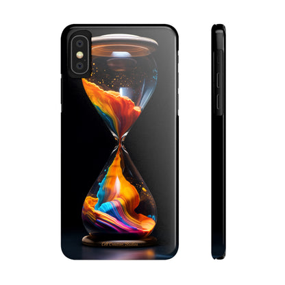 Introducing the "Vibrant Sands of Time" Cell Phone Case – Embrace the Beauty of Colorful Hourglass Design -Tough Cases