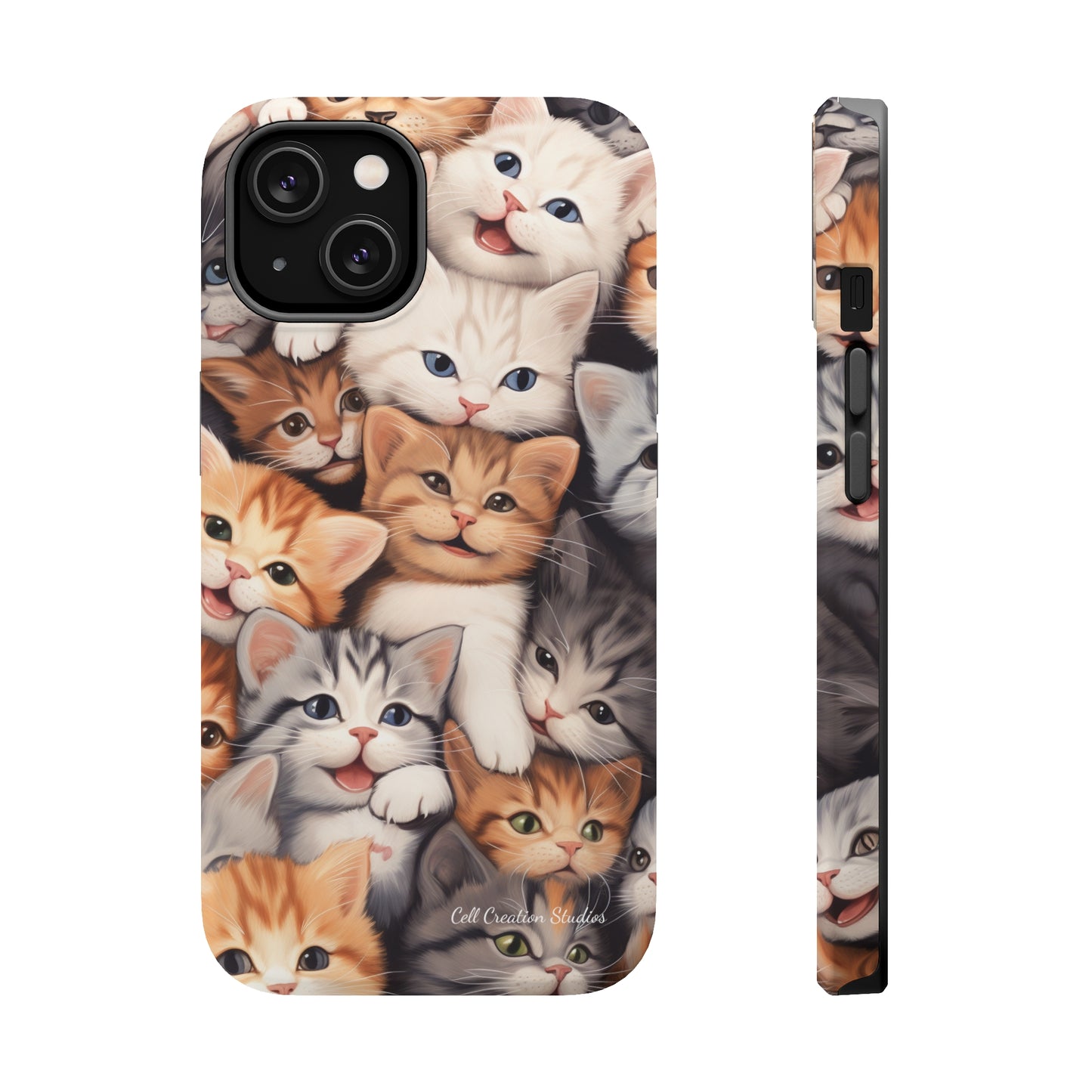 "Kitten Cuddle Haven" Phone Case -MagSafe Tough Cases