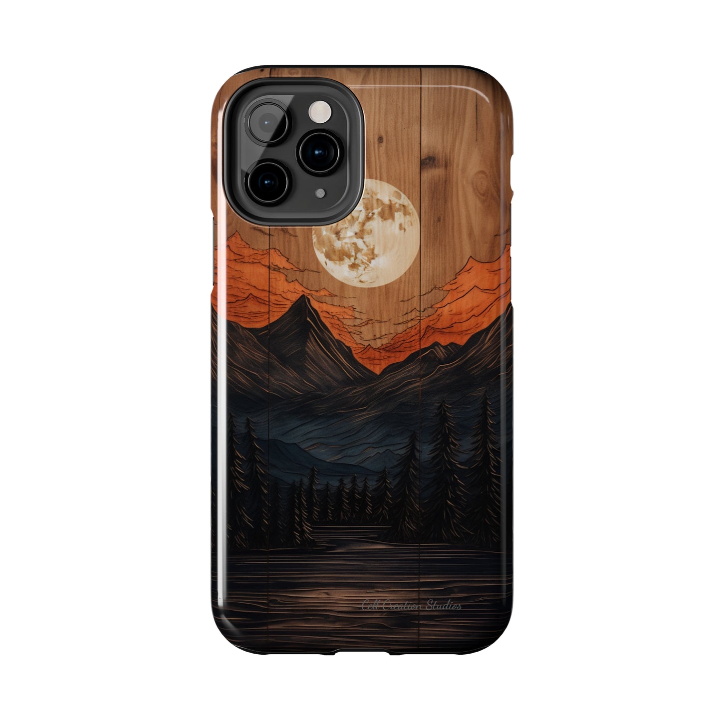 "Elevate Your Style with the Mountain Moonlight Phone Case" -Tough Phone Cases