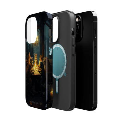 Introducing the "Paws & Whiskers Soirée" Cell Phone Case – A Feast of Friendship Under the Stars! -MagSafe Tough Cases