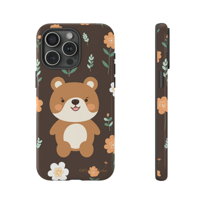 "Floral Bear Elegance" -Tough Phone Cases