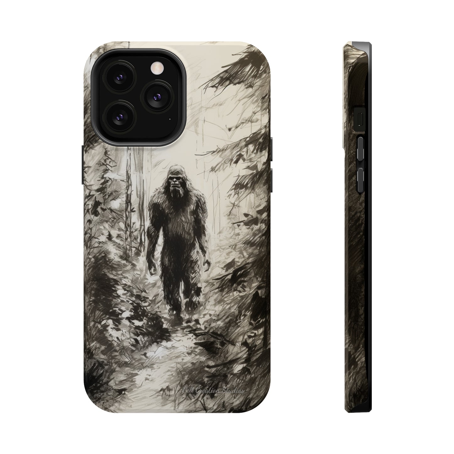 "Bigfoot in the Wilderness" Cell Phone Case – Encounter Bigfoot's Mystery -MagSafe Tough Cases