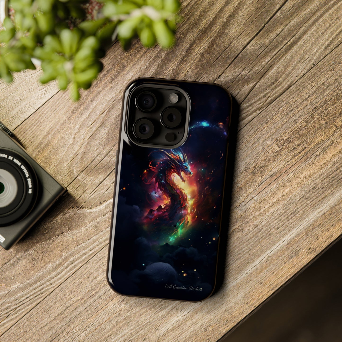 "Cosmic Dragon Unleashed" -MagSafe Tough iPhone Cases