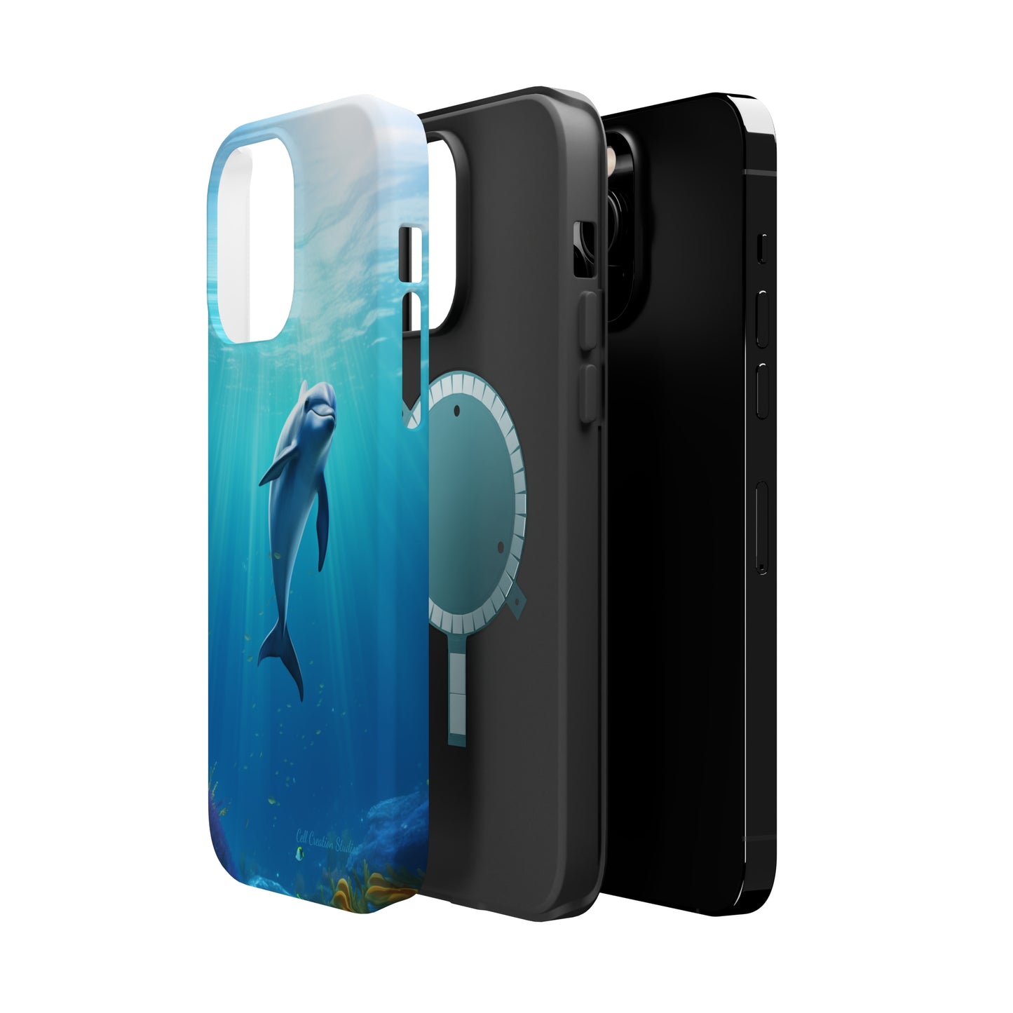 The "Dolphin Serenity" -MagSafe Tough iPhone Cases