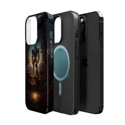 Introducing the "Mechanical Bond" Cell Phone Case – Witness a Captivating Moment of Giant Robot and Boy -MagSafe Tough Cases