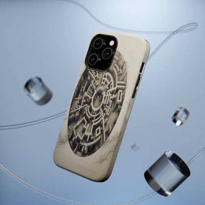 "Discover the Mystery: Maze-Inspired Cell Phone Case" -MagSafe Tough Cases