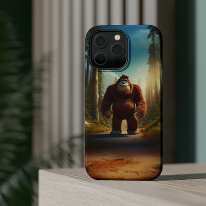 The "Trail Trekker" Bigfoot Cartoon Phone Case -MagSafe Tough Cases