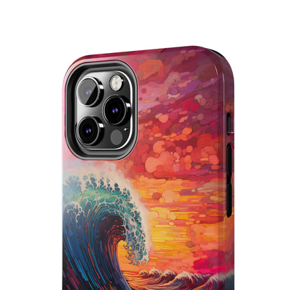 "Colorful Ocean Wave" Cell Phone Case -Tough Phone Cases