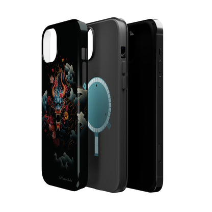 Introducing the "Japanese Dragon Majesty" Cell Phone Case – Embrace the Legend in Style -MagSafe Tough Cases