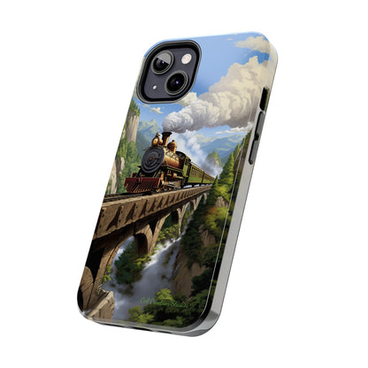 The "Scenic Mountain Train" Phone Case -Tough Phone Cases