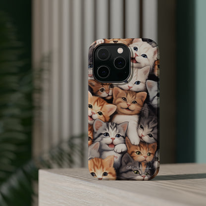 "Kitten Cuddle Haven" Phone Case -MagSafe Tough Cases