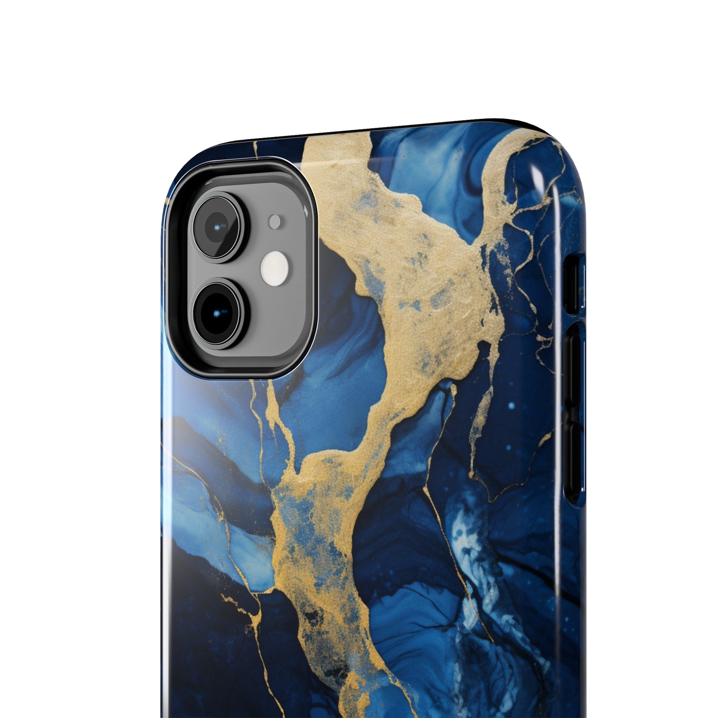 "Azure Elegance Marble" -Tough iPhone Cases