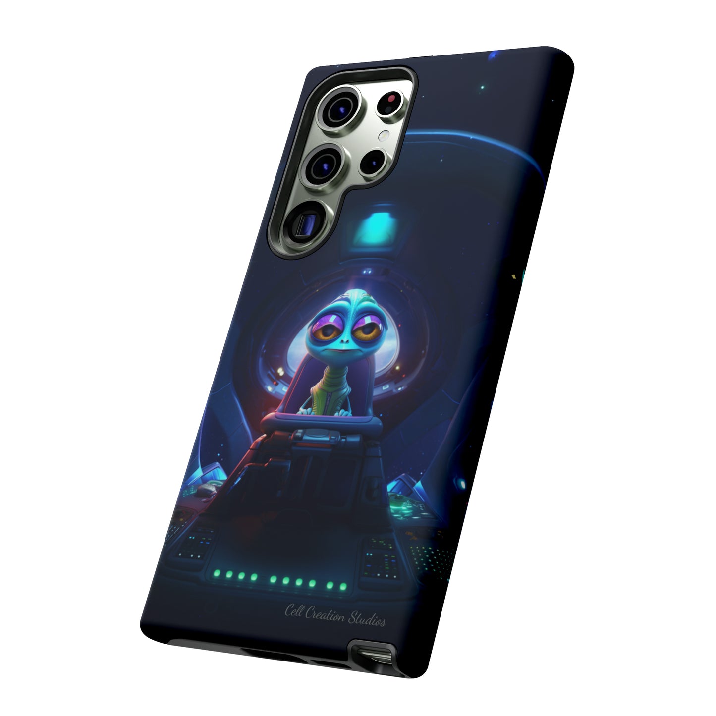 The "Cosmic Cruising Bored Alien" Phone Case -Tough Cases