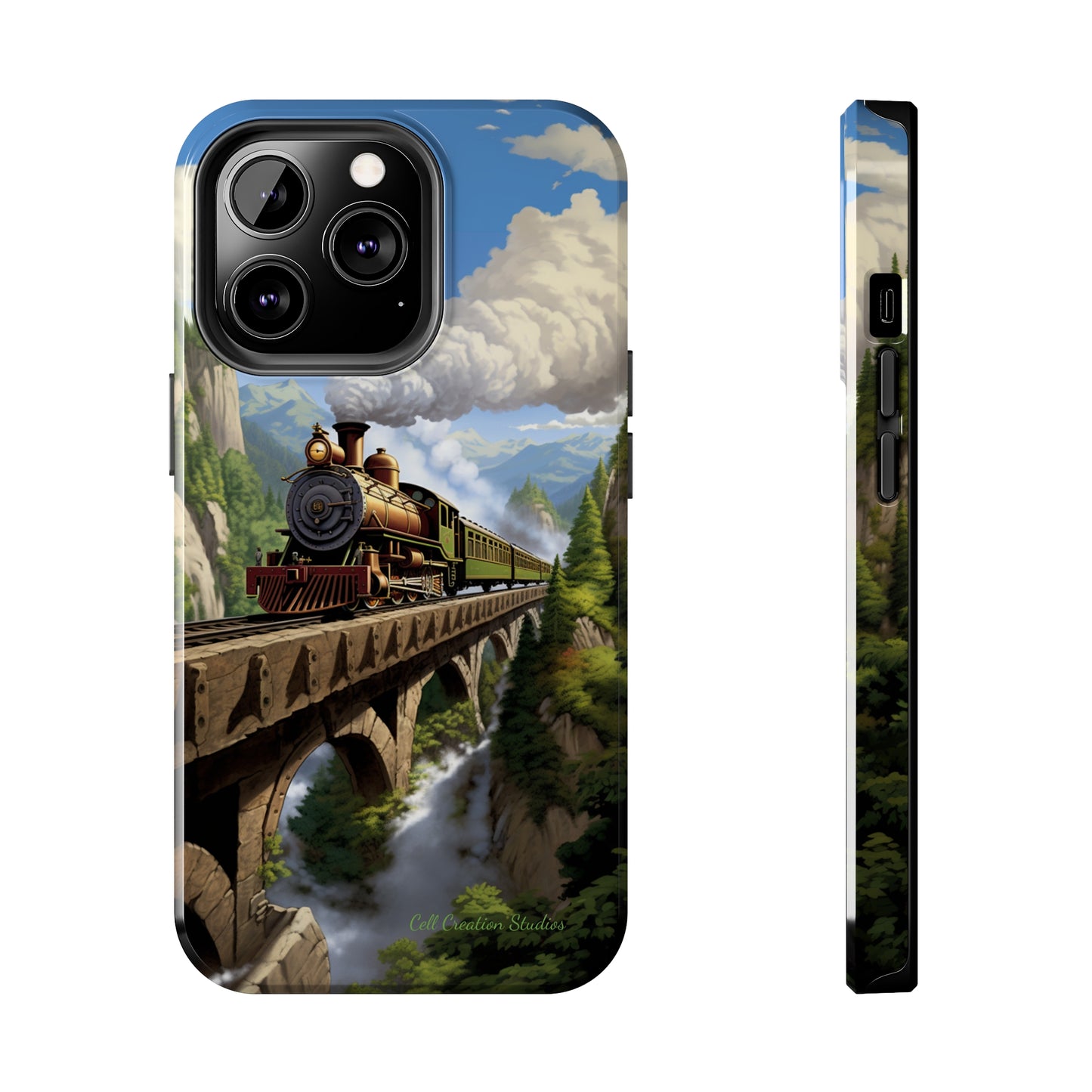 The "Scenic Mountain Train" Phone Case -Tough Phone Cases