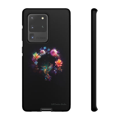 Introducing the "Floral Harmony Hummingbird" Cell Phone Case – Where Elegance Meets Nature -Tough Cases