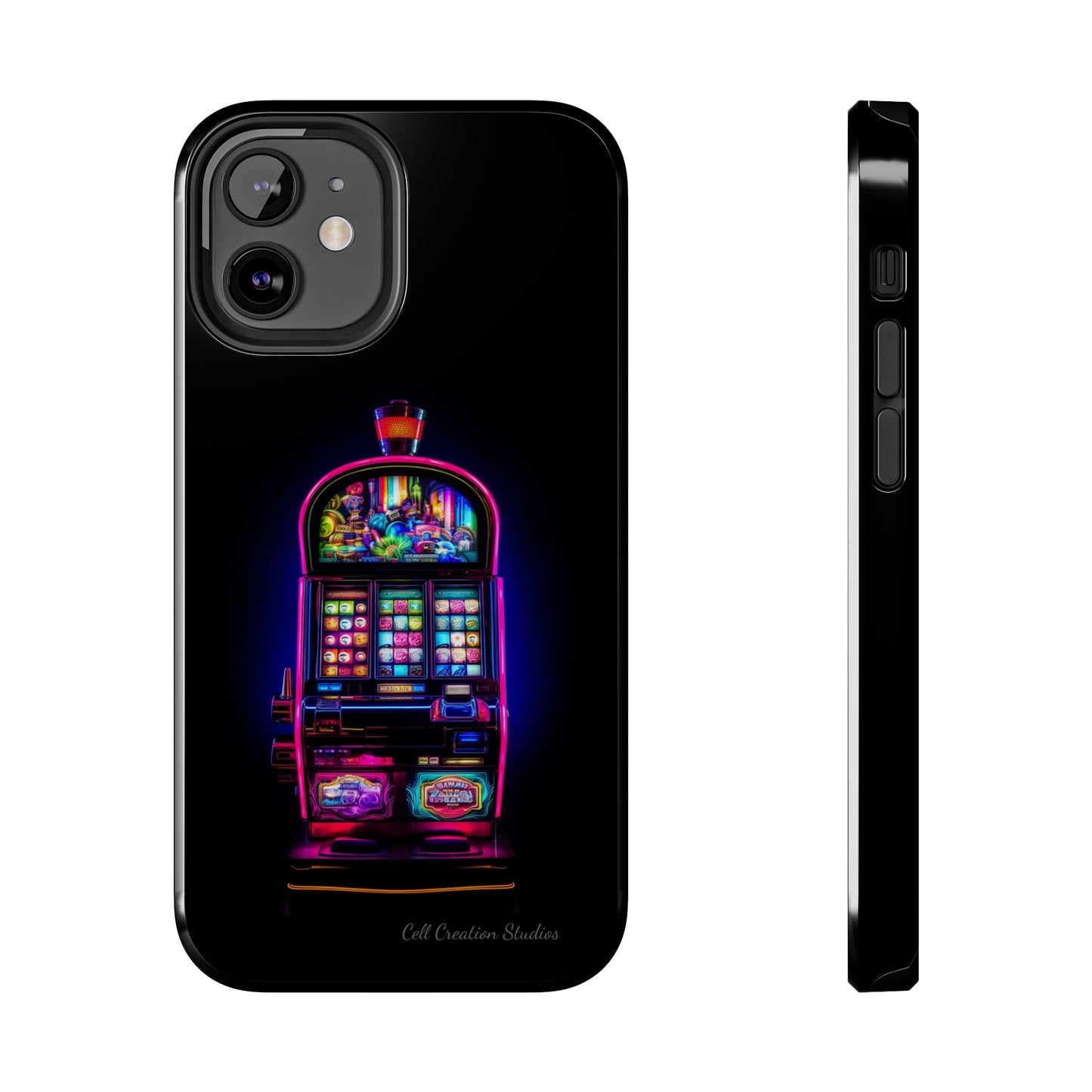 Introducing the "Vibrant Slot Frenzy" Cell Phone Case – Experience the Thrill of Colors and Luck -Tough Phone Cases