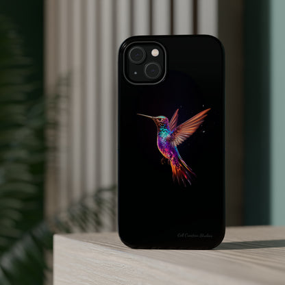 Introducing the "Enchanted Hummingbird" Cell Phone Case – Elegance Meets Nature -MagSafe Tough Cases