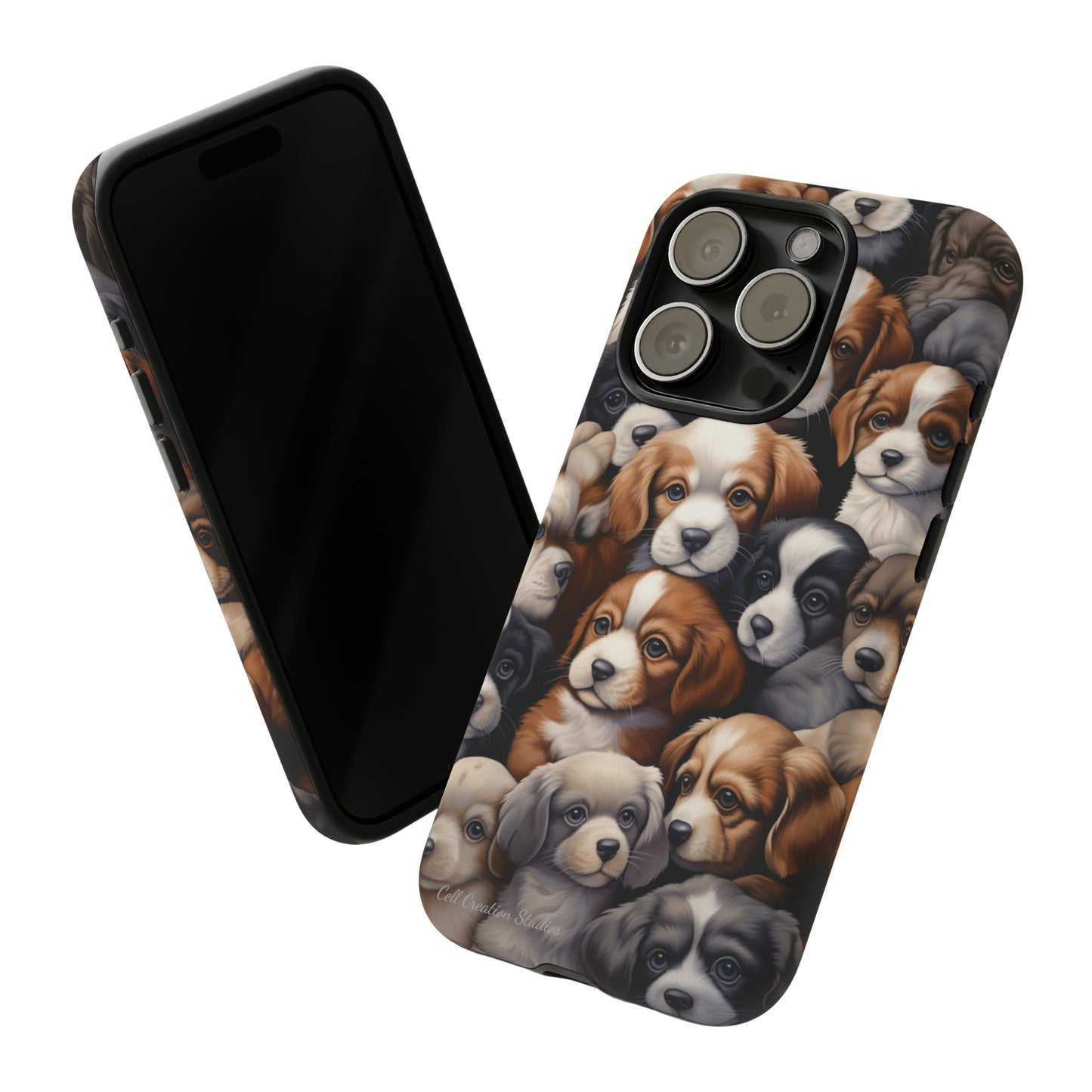 "Puppy Pile" Cuddles Phone Case -Tough Cases