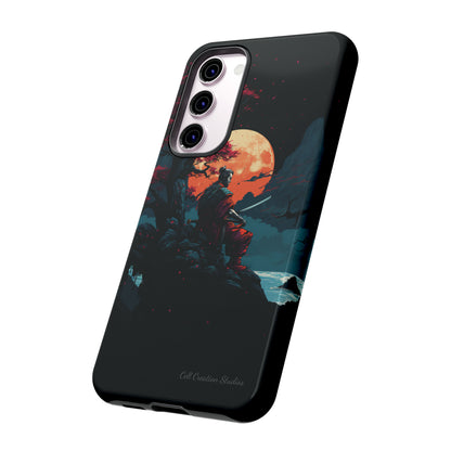 Introducing the "Moonlit Samurai Serenity" Cell Phone Case – Embrace Elegance and Strength -Tough Cases