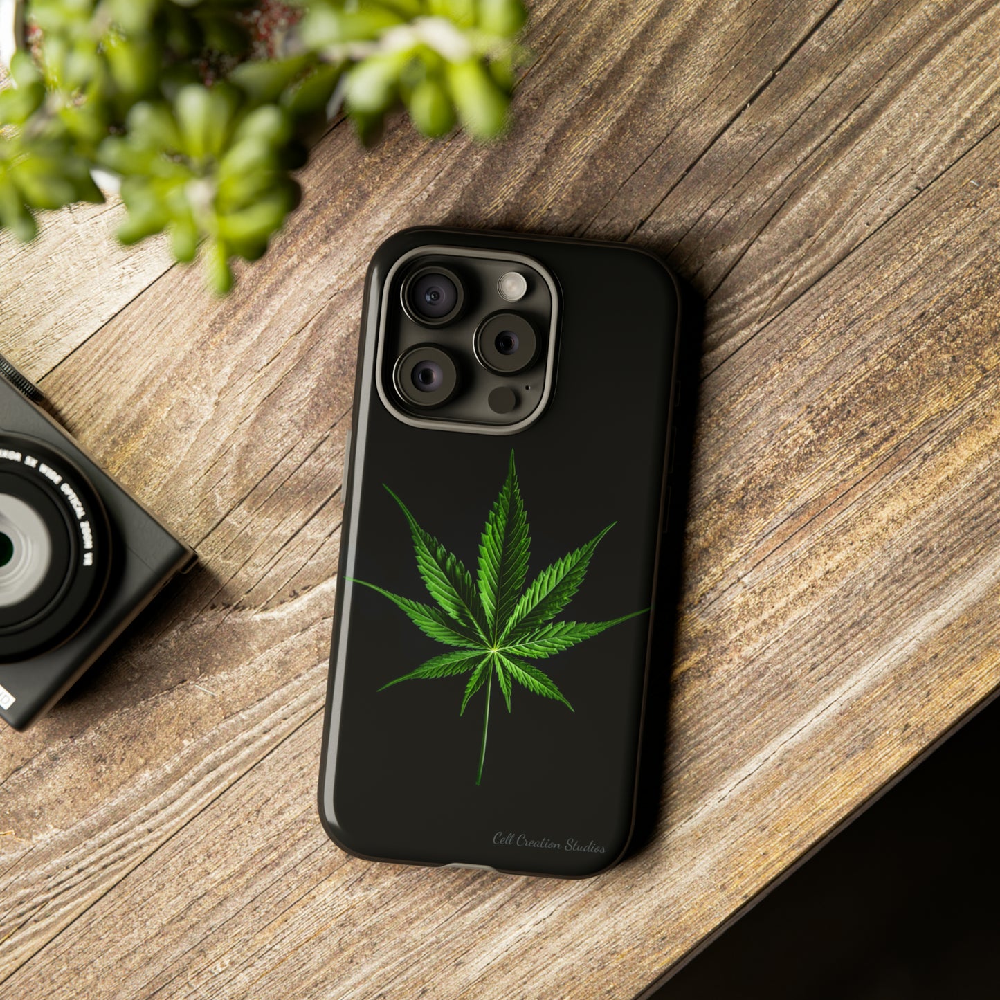 "Cannabis Chic" Marijuana Leaf Phone Case -Tough Cases