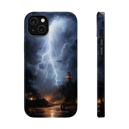 Introducing the "Electric Skies" Cell Phone Case – Unleash the Power of the Storm -MagSafe Tough Cases