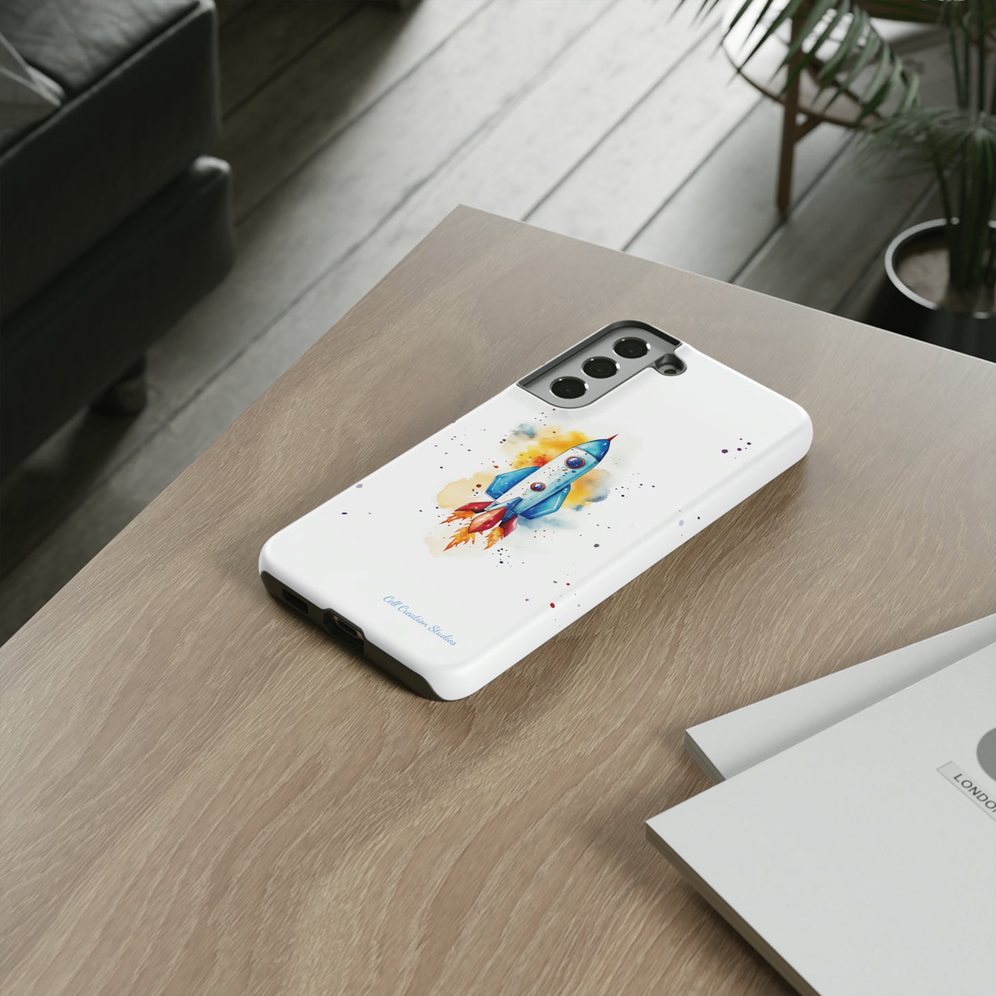 Introducing our "Cosmic Rocket" Cell Phone Case – Where Style Meets Adventure -Tough Cases