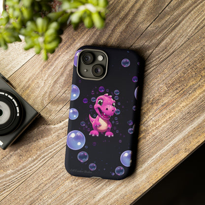 "Dino Glam" Glitter Dinosaur Phone Case -Tough Cases