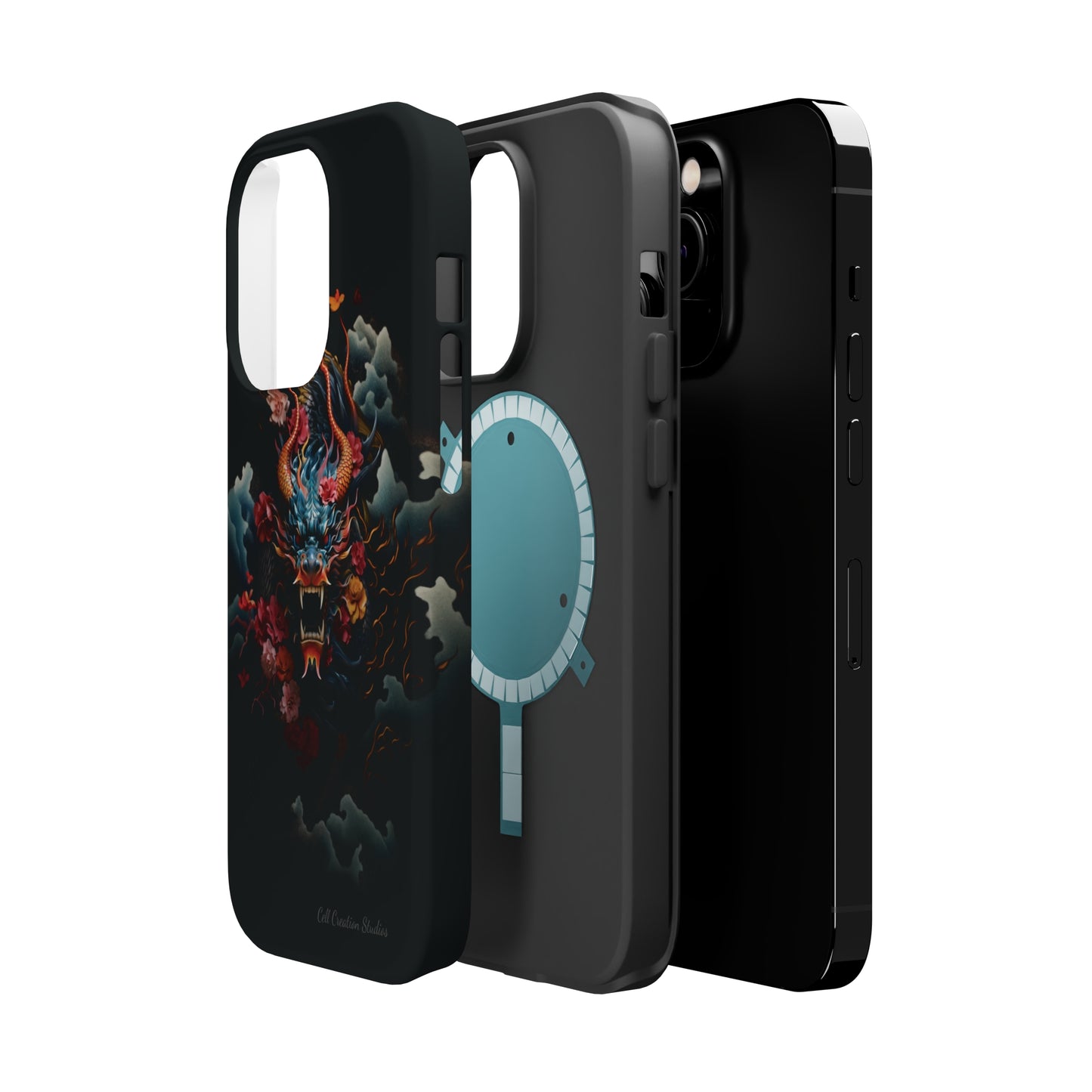 Introducing the "Japanese Dragon Majesty" Cell Phone Case – Embrace the Legend in Style -MagSafe Tough Cases