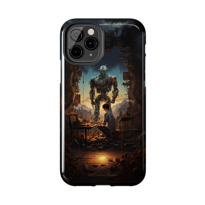 Introducing the "Mechanical Bond" Cell Phone Case – Witness a Captivating Moment of Giant Robot and Boy -Tough Phone Cases