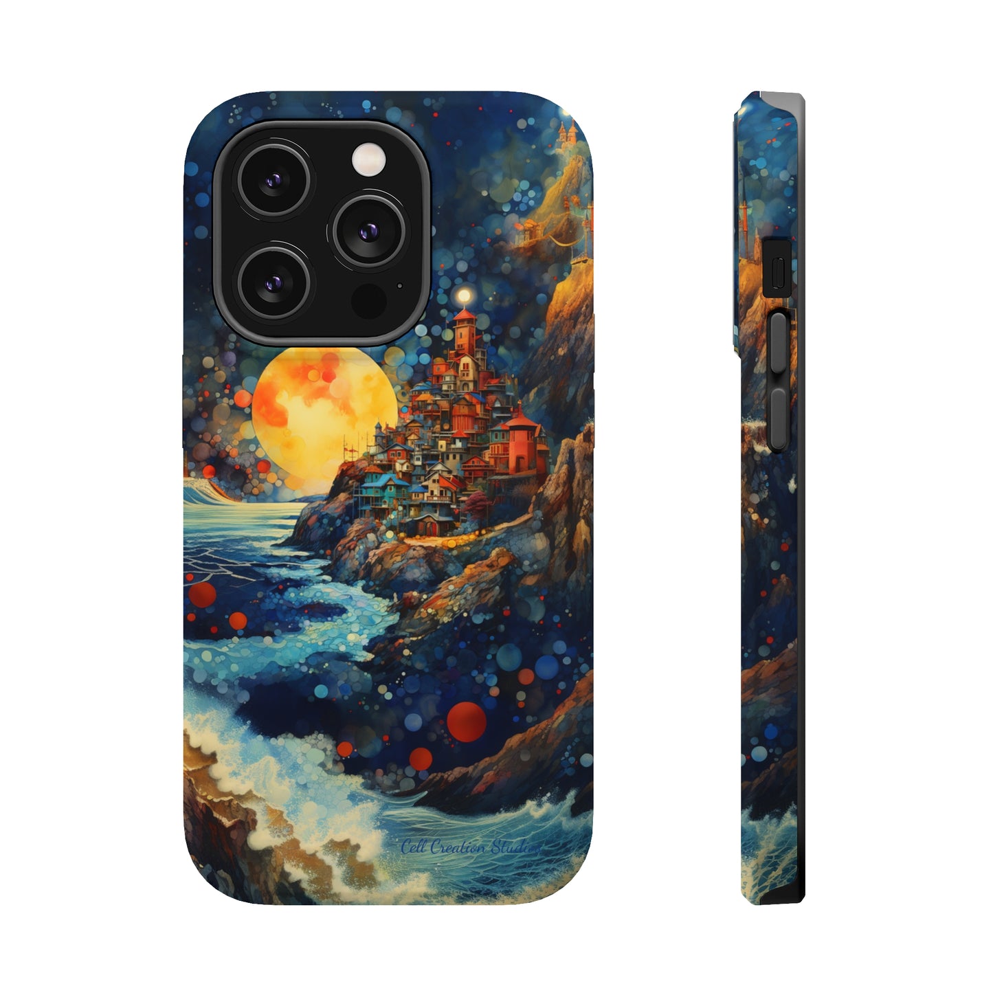 "Moonlit Coastal Vista" -MagSafe Tough iPhone Cases