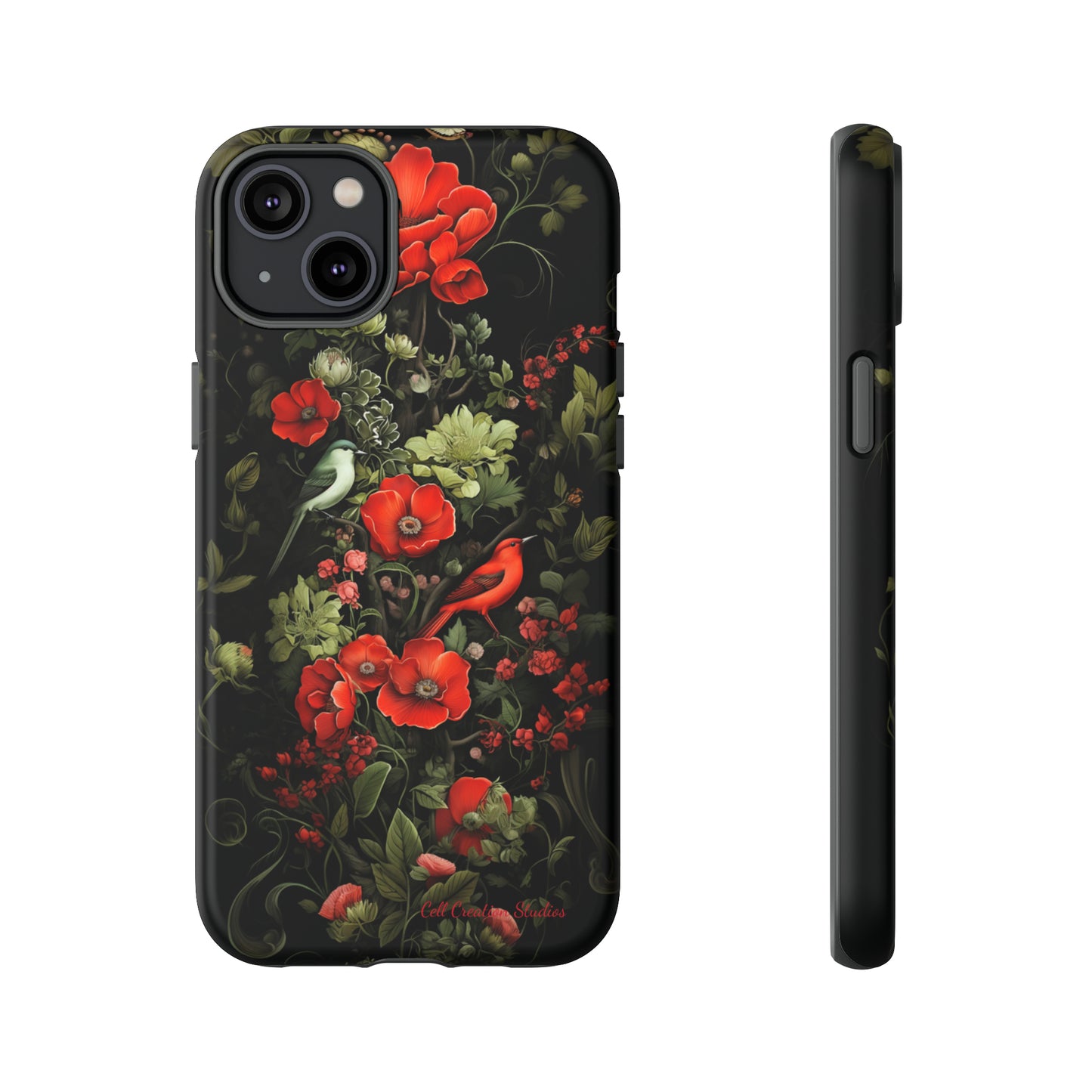 "Floral Serenade Elegance" -Tough iPhone Cases