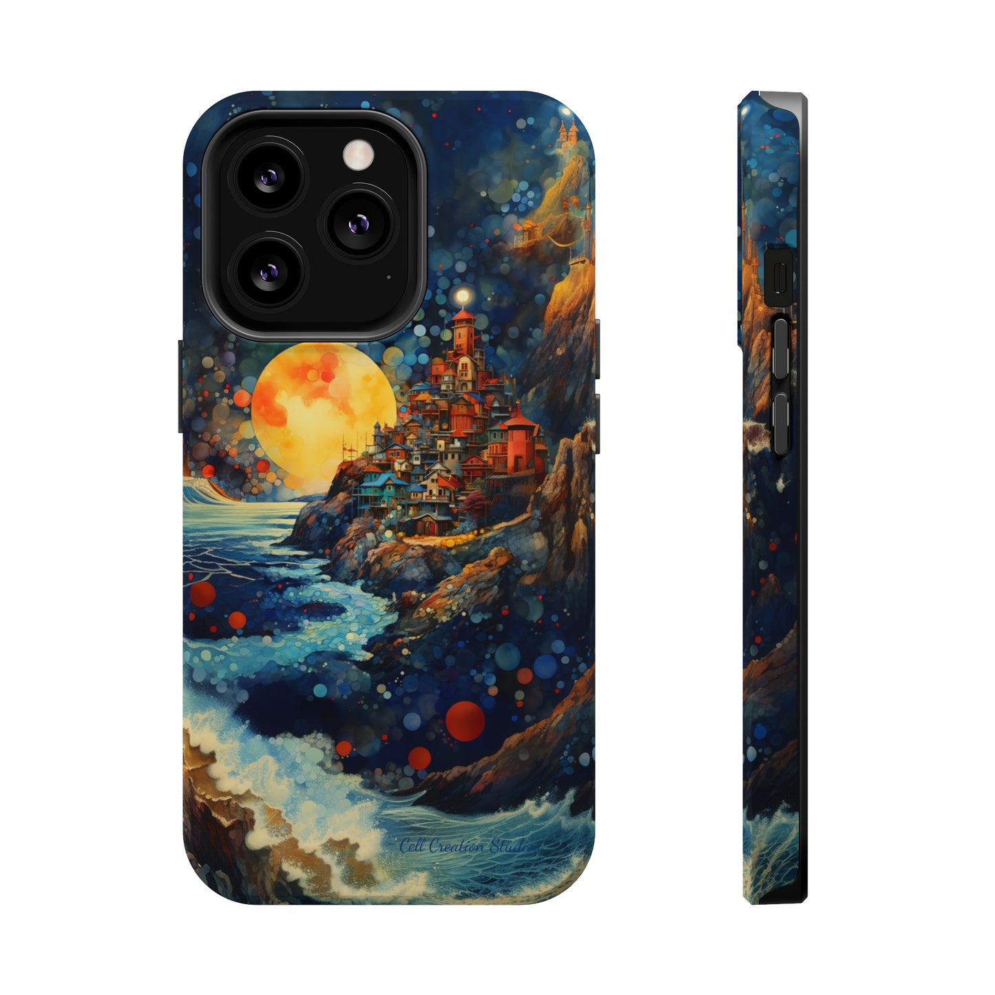 "Moonlit Coastal Vista" -MagSafe Tough iPhone Cases