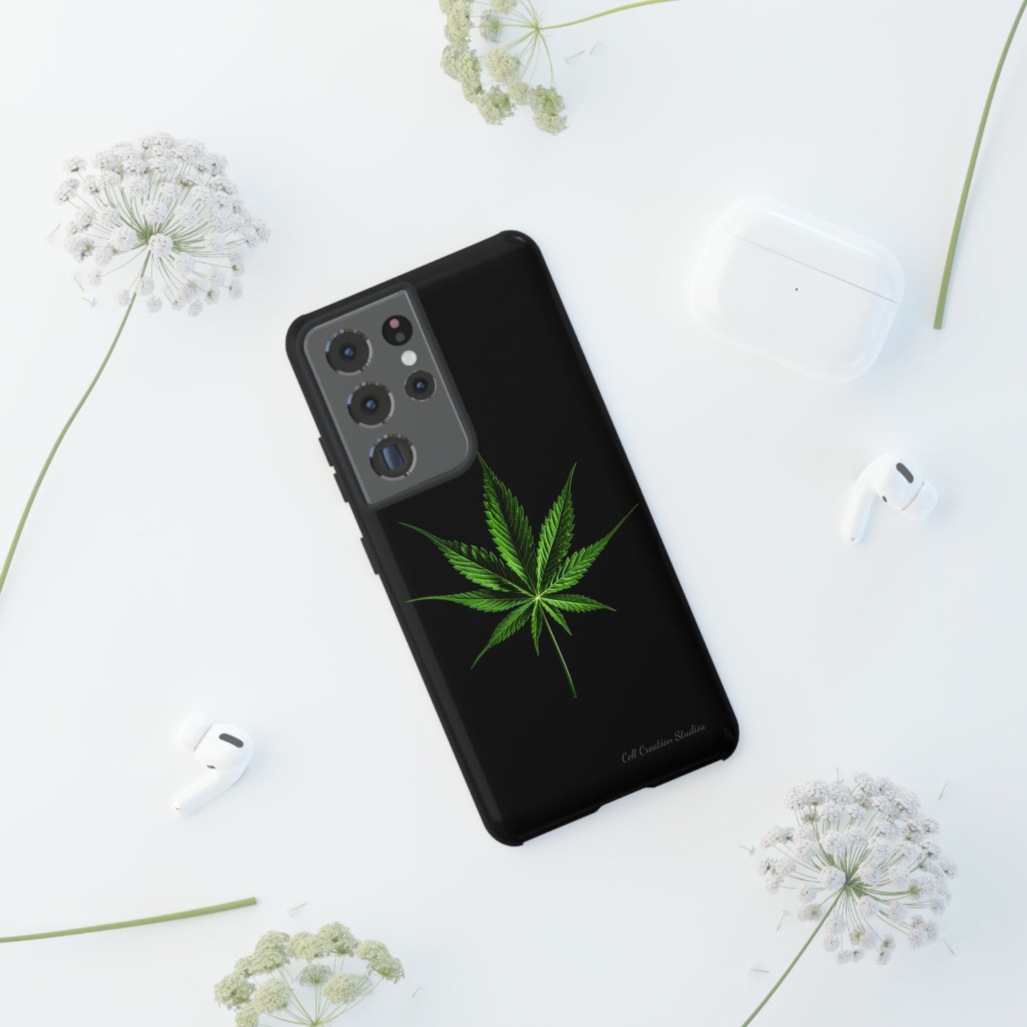 "Cannabis Chic" Marijuana Leaf Phone Case -Tough Cases